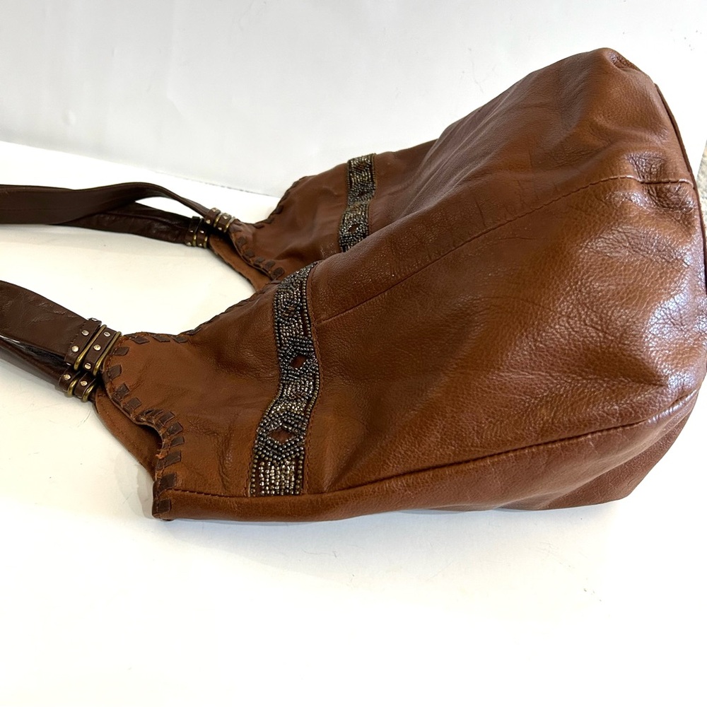 The Sak Brown Hobo Bag with Black Accents - Picture 9 of 13